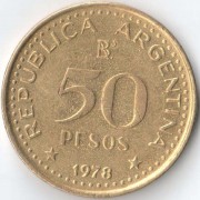 Аргентина 1978 50 песо Хосе Мартин