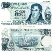 Аргентина бона (294) 5 песо 1974-1976 Аргентина бона (294) 5 песо 1974-1976