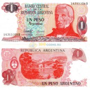 Аргентина бона (311) 1 песо 1983-1984 Аргентина бона (311) 1 песо 1983-1984
