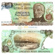 Аргентина бона (314) 50 песо 1983-1984 Аргентина бона (314) 50 песо 1983-1984