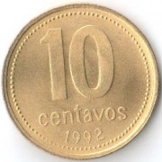 Аргентина 1992 10 сентаво