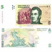 Аргентина бона (353) 5 песо 2003 Аргентина бона (353) 5 песо 2003