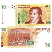 Аргентина бона (354) 10 песо 2003-2016 Аргентина бона (354) 10 песо 2003-2016