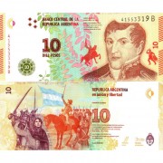 Аргентина бона (360) 10 песо 2016-2018 Аргентина бона (360) 10 песо 2016-2018