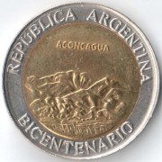 Аргентина 2010 1 песо Аконкагуа