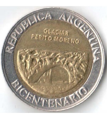 Аргентина 2010 1 песо ледник Перито-Морено
