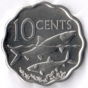 Багамские острова 2010 10 центов Альбула