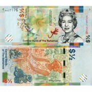 Багамские острова бона 1/2 доллара 2019 Багамские острова бона 1/2 доллара 2019