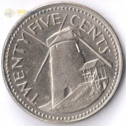 Барбадос 1973-2006 25 центов