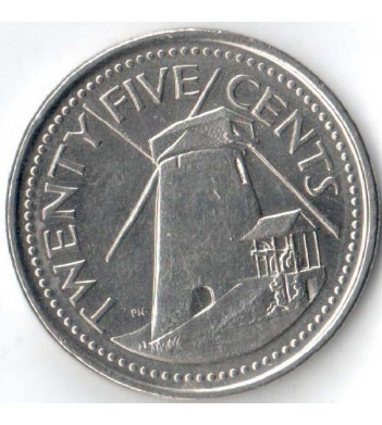Барбадос 2008 25 центов