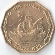Белиз 1990 1 доллар