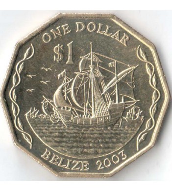 Белиз 2003 1 доллар Корабли Колумба