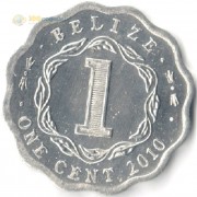 Белиз 2010 1 цент Белиз 2010 1 цент