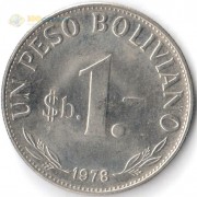 Боливия 1978-1980 1 песо боливиано