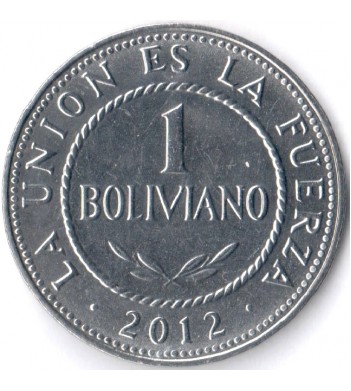 Боливия 2010-2012 1 боливиано