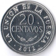 Боливия 2010-2016 20 сентаво