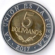 Боливия 2017 5 боливиано