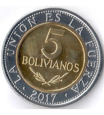Боливия 2017 5 боливиано