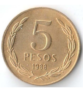 Чили 1988 5 песо
