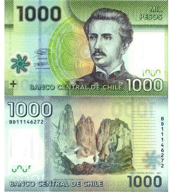 Чили банкнота 1000 песо 2021