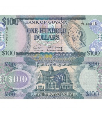 Гайана бона 100 долларов 2019 36d