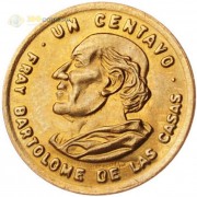 Гватемала 1974-1995 1 сентаво Бартоломе де лас Касас