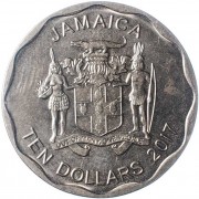 Ямайка 2017 10 долларов