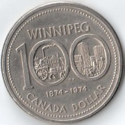 Канада 1974 1 доллар Виннипег