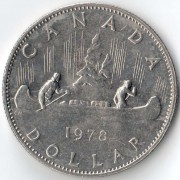 Канада 1978 1 доллар Каноэ