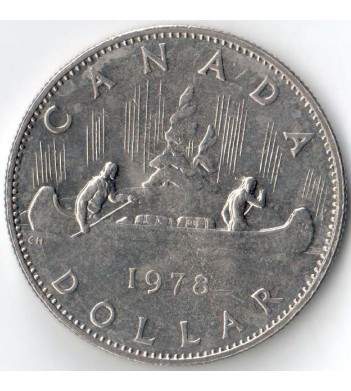 Канада 1978 1 доллар Каноэ