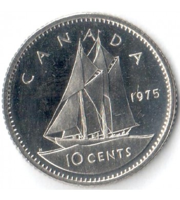 Канада 1969-1989 10 центов Шхуна Синеносая