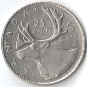 Канада 1979 25 центов Олень
