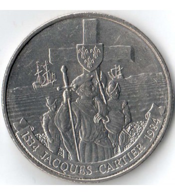 Канада 1984 1 доллар Открытие Канады - Жак Картье