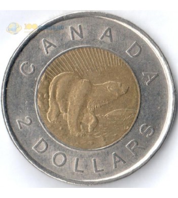 Канада 2006 2 доллара 10 лет чеканки