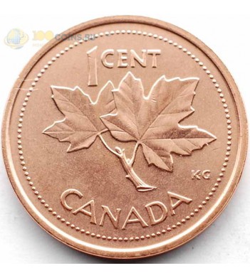 Канада 2002 1 цент 50 лет правления