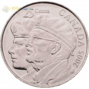 Канада 2005 25 центов Год ветеранов