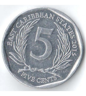 Восточные Карибы 2015 5 центов