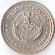 Колумбия 1963 20 сентаво