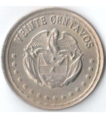 Колумбия 1963 20 сентаво