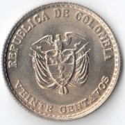 Колумбия 1965 20 сентаво