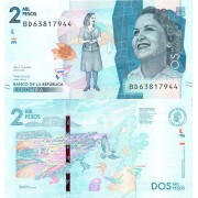 Колумбия бона (458) 2000 песо 2019 Колумбия бона (458) 2000 песо 2019