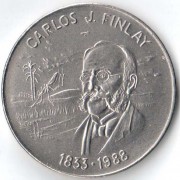 Куба 1988 1 песо 155 лет Карлоса Финлея