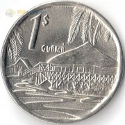 Куба 1994-2018 1 песо Гуама деревня