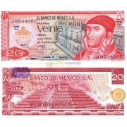 Мексика бона (064c) 20 песо 1976 Мексика бона (064c) 20 песо 1976