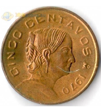 Мексика 1970-1976 5 сентаво