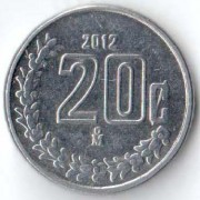 Мексика 2012 20 сентаво Мексика 2012 20 сентаво