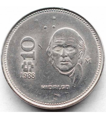 Мексика 1985-1990 10 песо Мигель Идальго