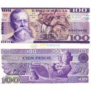 Мексика бона 100 песо 1974 Мексика бона 100 песо 1974