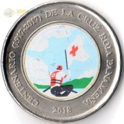 Панама 2018 1 бальбоа 100 лет Красному кресту