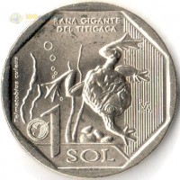 Перу 2019 1 соль Лягушка Титикаки